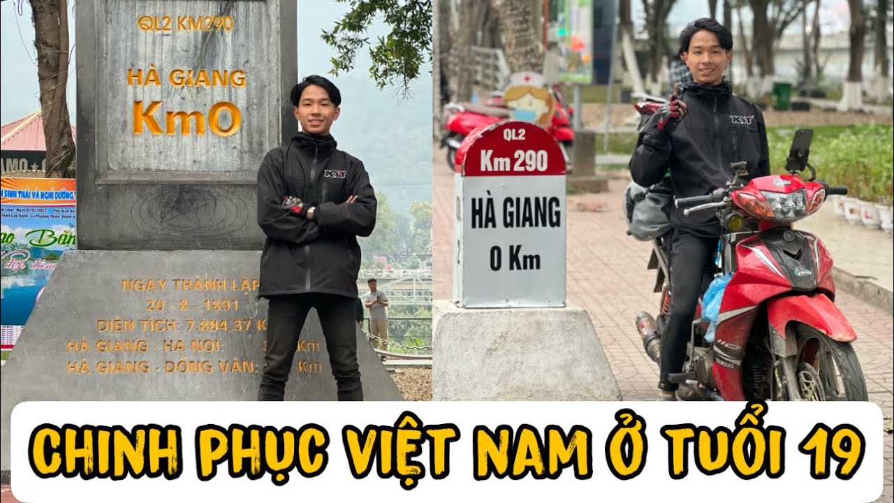 Chinh phục thành công bản đồ chữ S Việt Nam bằng xe máy ở tuổi 19