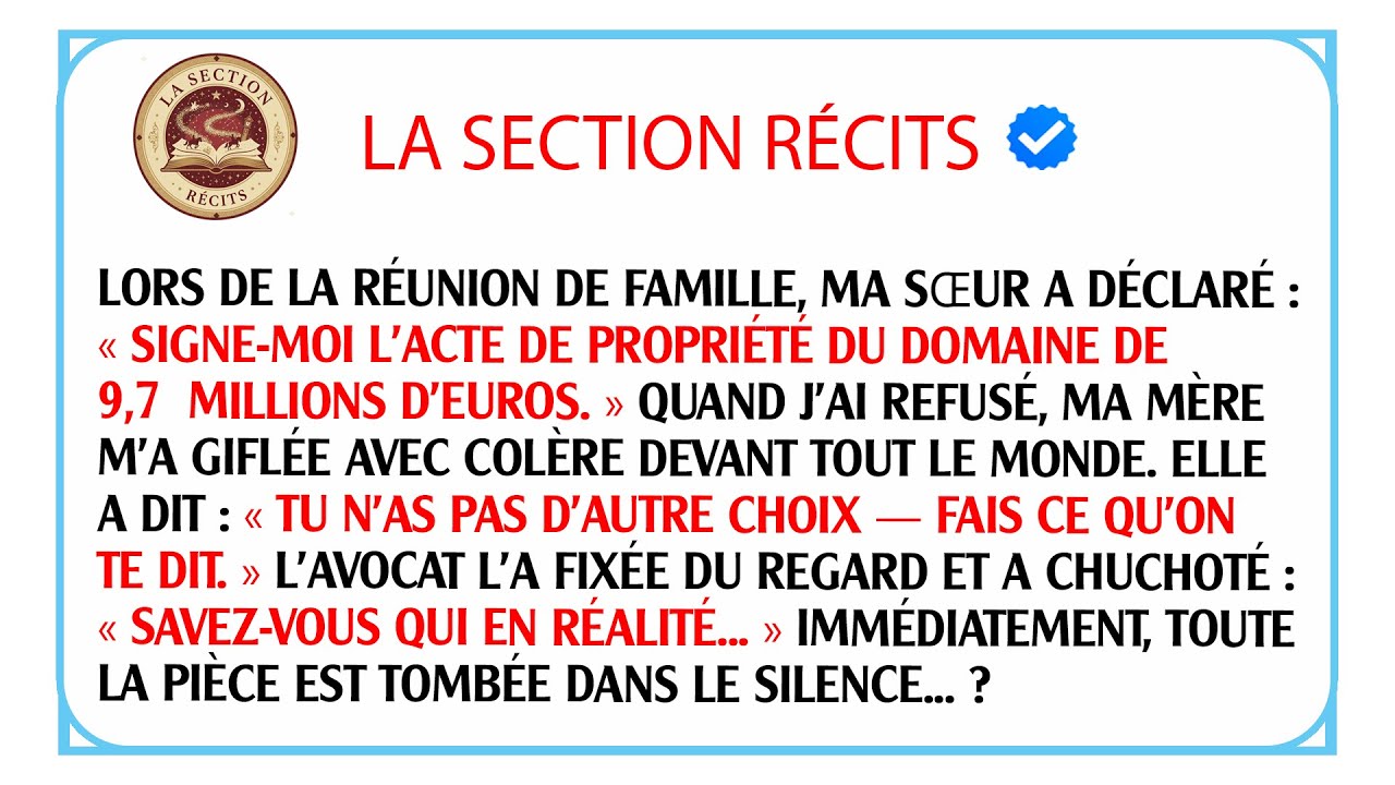Après 20 ans d'humiliation, je découvre que je possède tout. Leur réaction est incroyable !