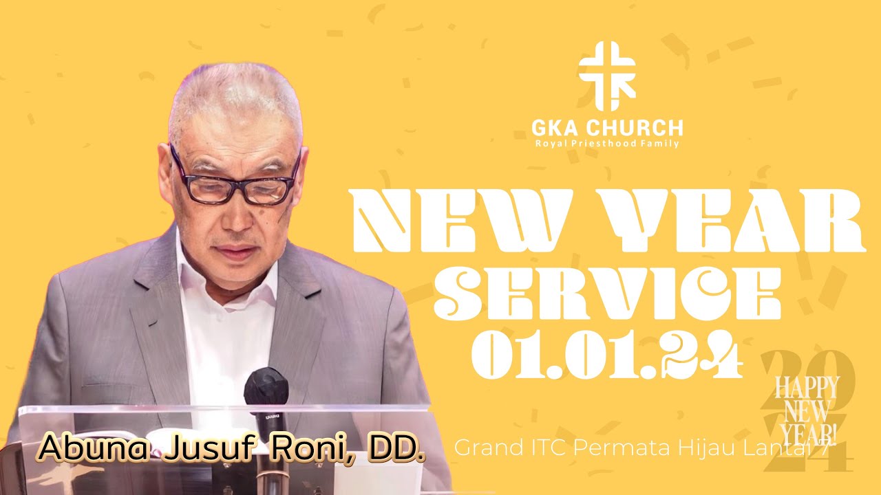 New Year Service, Senin 01.01.2024 | Sermon by Abuna Jusuf Roni, DD
