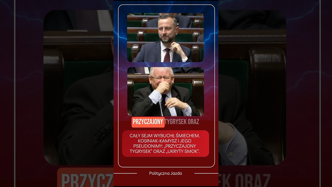CAŁY SEJM W ŚMIECH. KOSINIAK-KAMYSZ I JEGO PSEUDONIMY: &bdquo;PRZYCZAJONY TYGRYSEK&rdquo; ORAZ &bdquo;UKRYTY SMOK&rdquo;.
