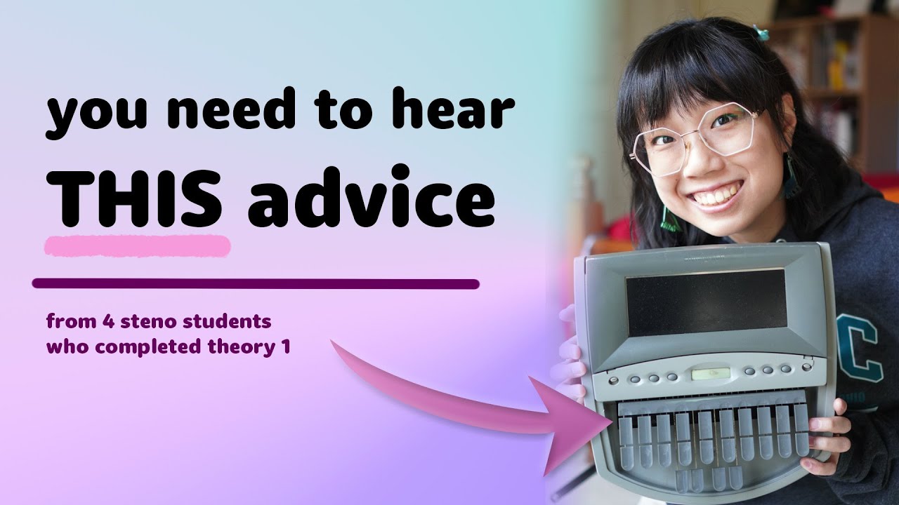watch this video before starting steno school! REALISTIC ADVICE for new theory students