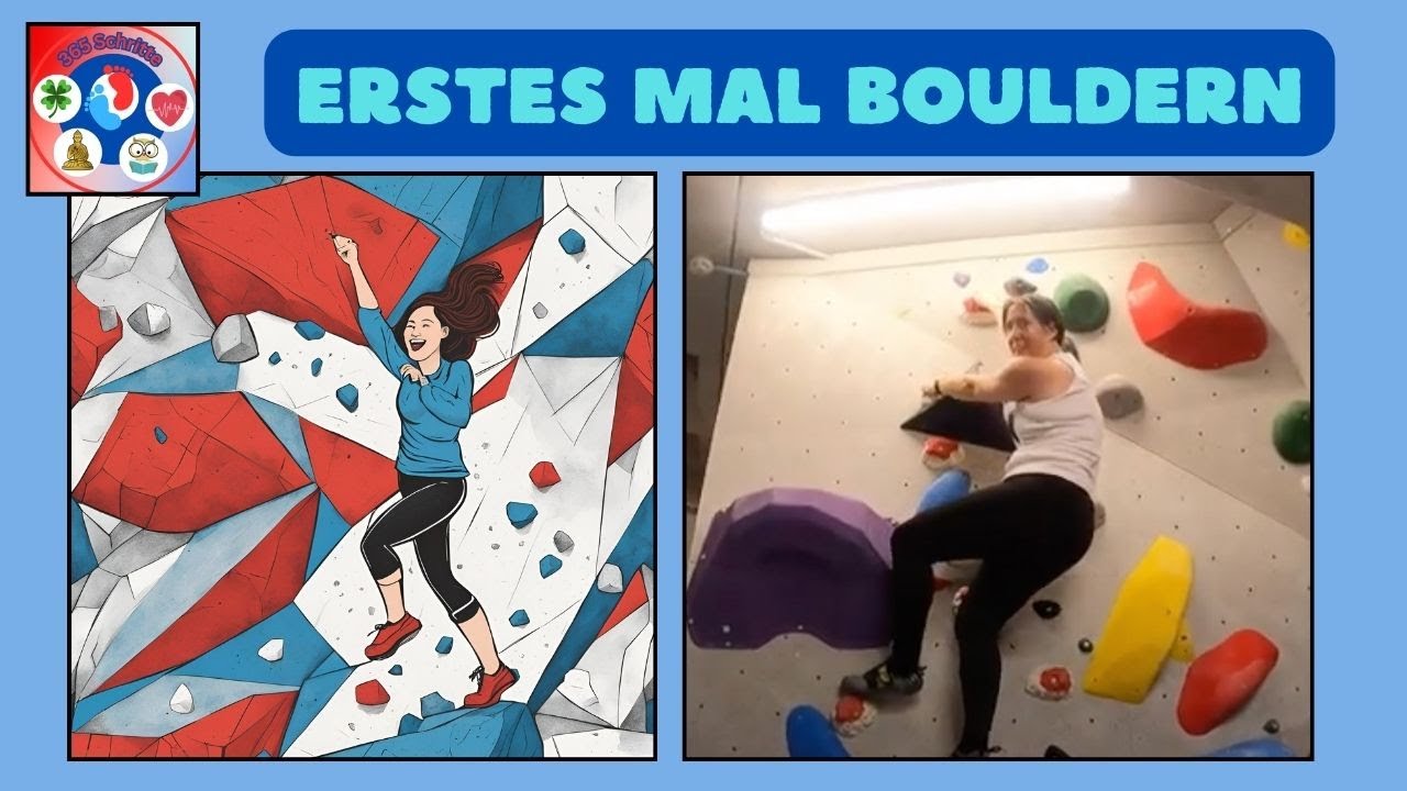 Erstes Mal Bouldern mit meinem Sohn am 14. September 2024. 365 Schritte zur Gesundheit