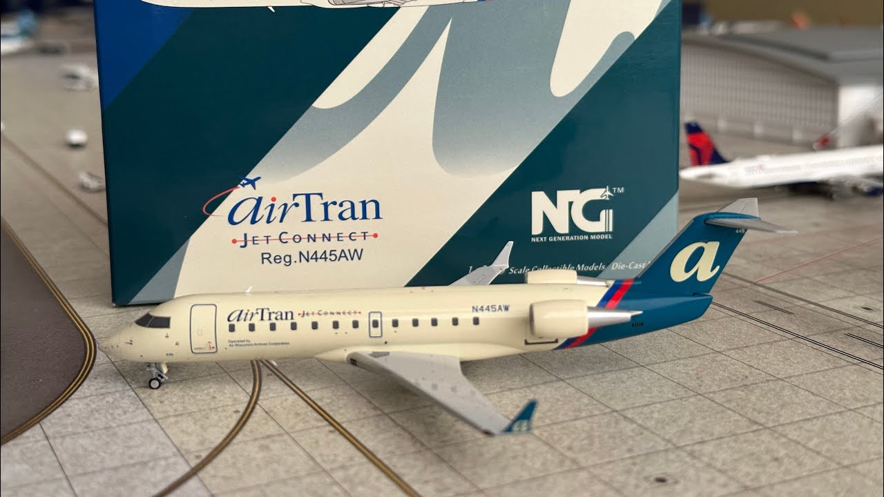 NG Models 1:200 AirTran Jet Connect CRJ-200 Unboxing