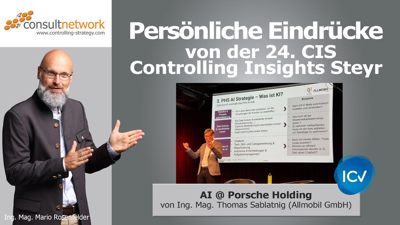 24. Controlling Insights Steyr | Vortrag: AI @ Porsche Holding