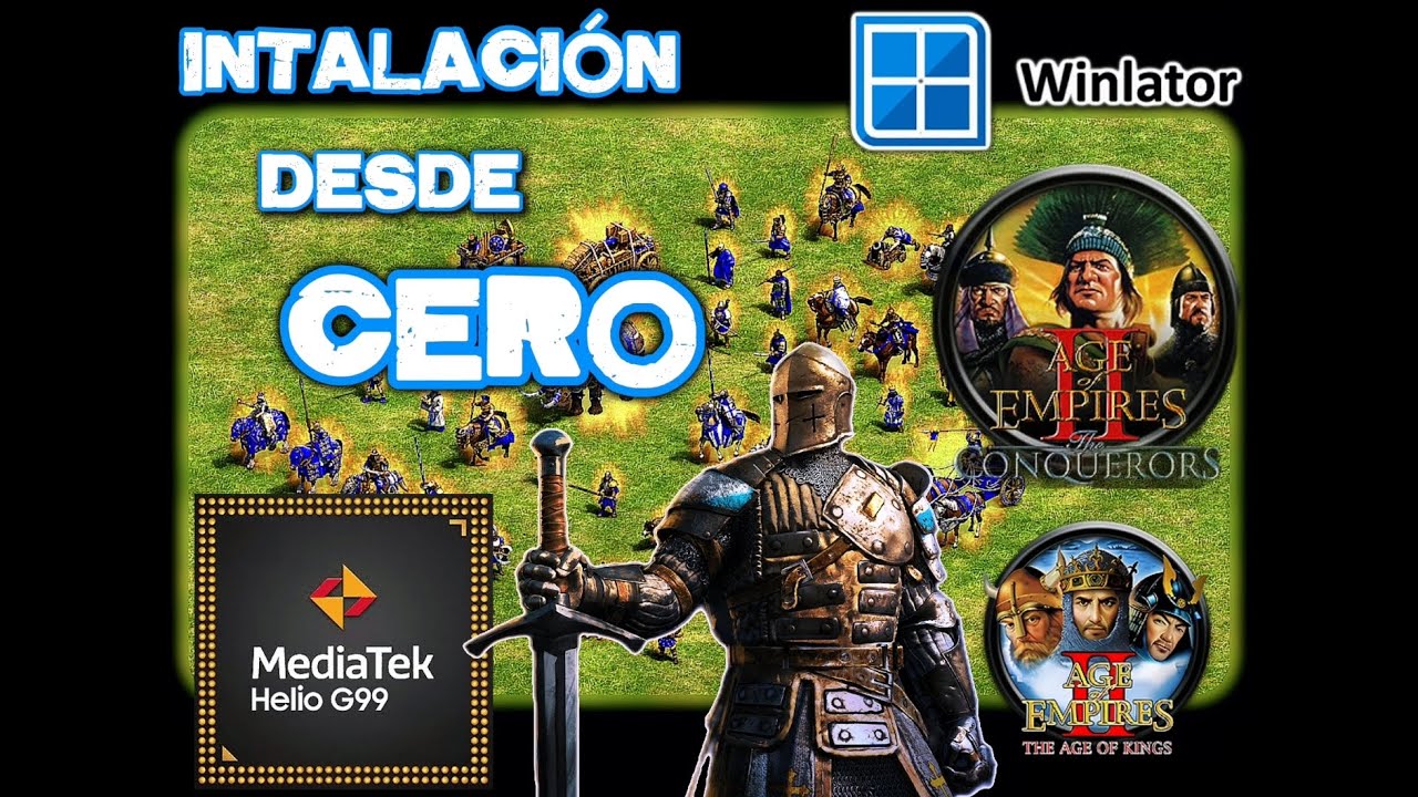 AOE2|Age Of Empire 2 +DLC Expansión|Winlator 1.5 Mali_Proot|Mediatek Helio G99🔥