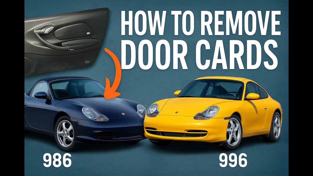 How to remove Porsche 986/996 door cards - access window regulator, door handles and microswitches