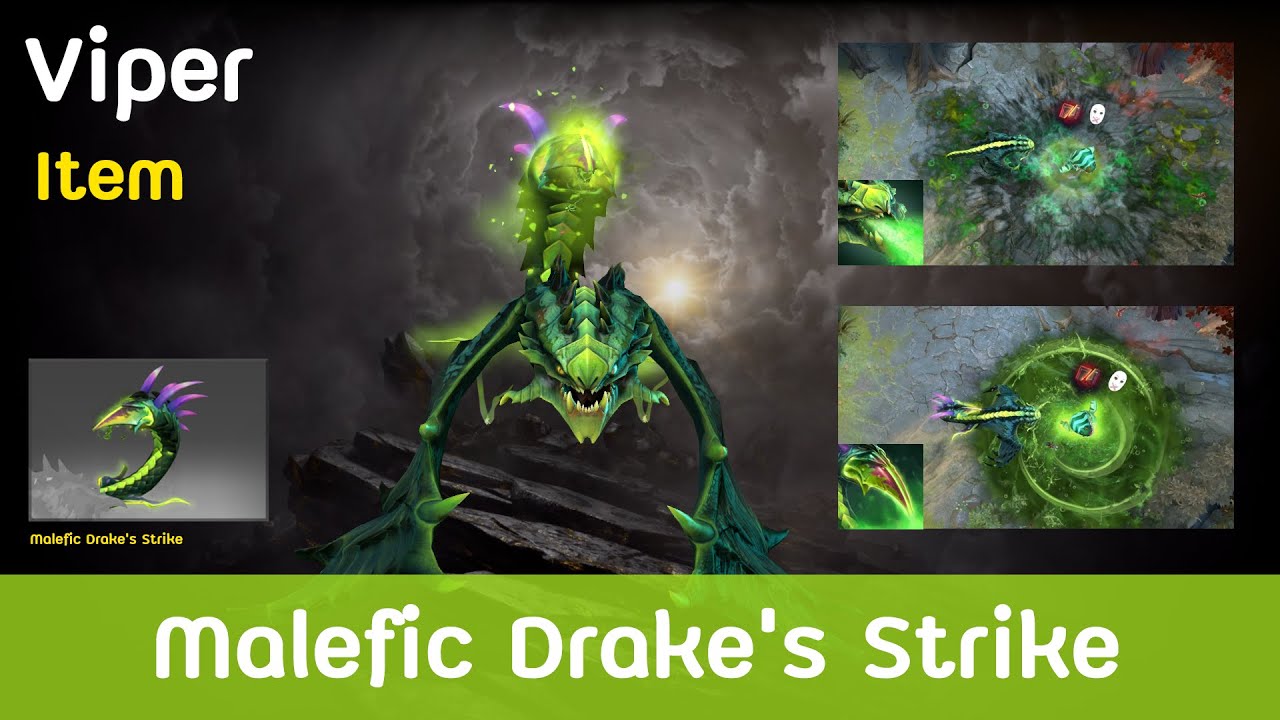 Dota2 Viper Malefic Drake's Strike Item