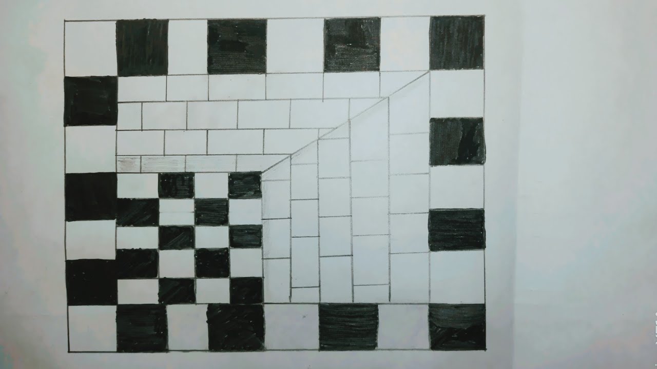 How to draw 3D Hole illusion 3D trick Art vedio pencil skech fullTutorial 