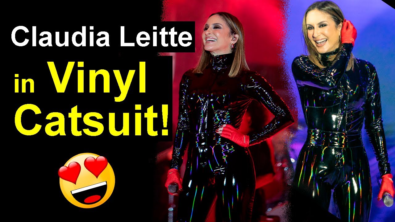 Claudia Leitte in Vinyl Catsuit