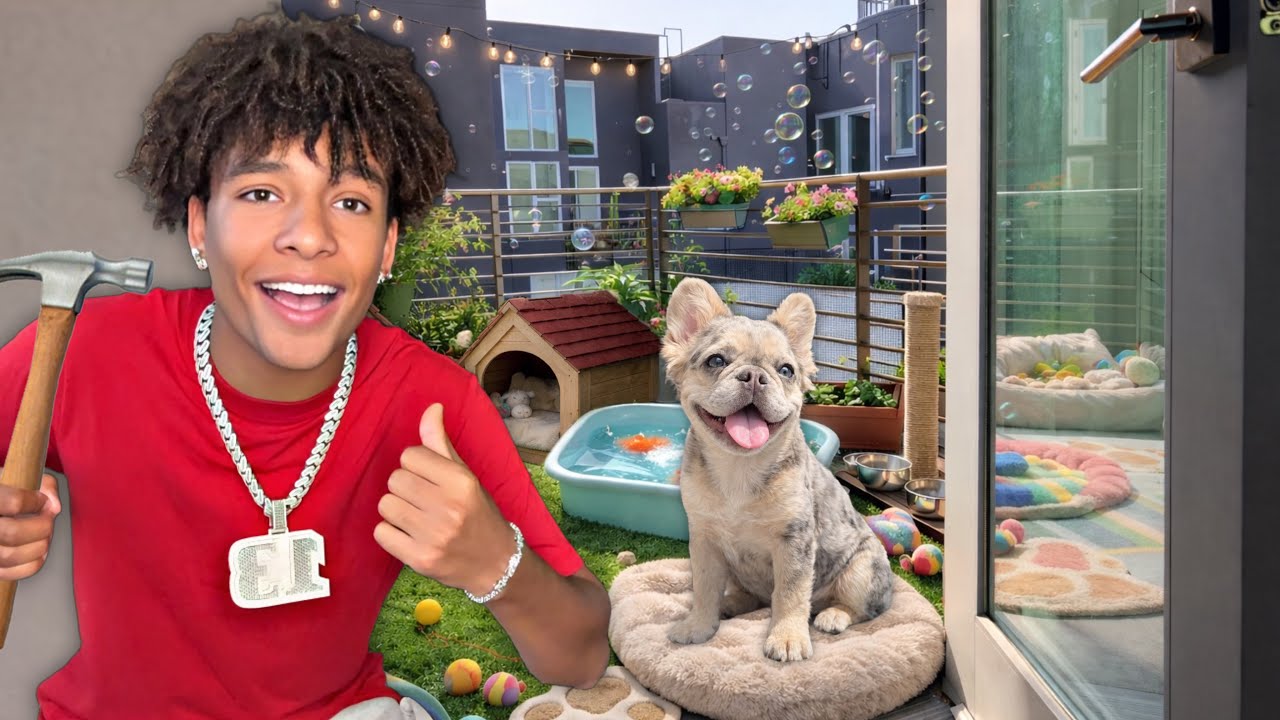 I Built A DREAM Balcony For My PUPPY!