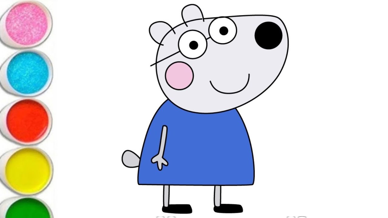 Peppa Pig drawing easy way | How To Draw Peppa pig Drawing Tutorial | Peppa Pig 🐷 Drawing For kids 