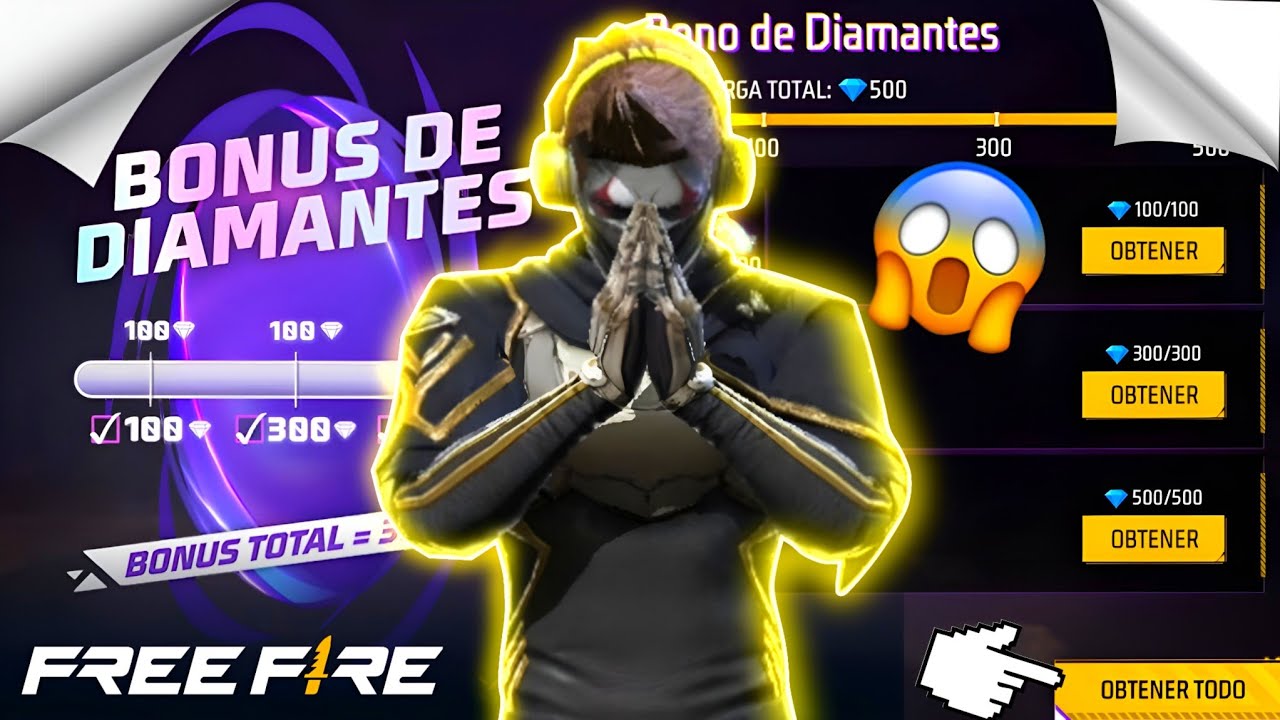 BONUS DE DIAMANTES FREE FIRE COMO RECARGAR DIAMANTES BARATO 💫 GRATIS  CAJA ESCOLAR 