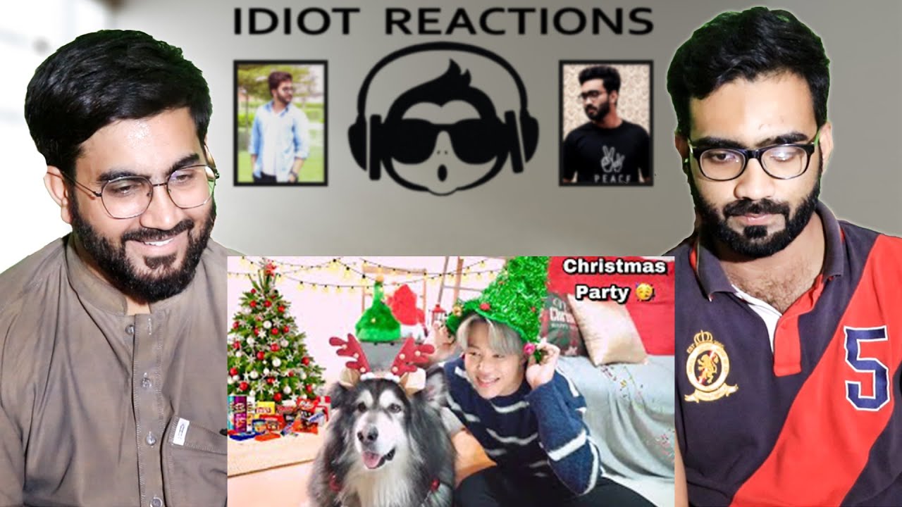 Pakistani Reaction on BTS Christmas party 🎄🎅🎁 // Hindi dubbing
