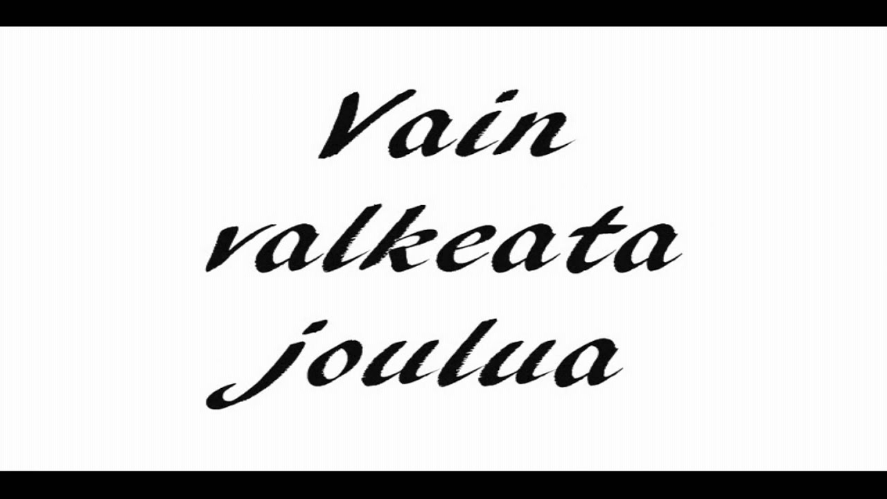 Valkea Joulu + Sanat