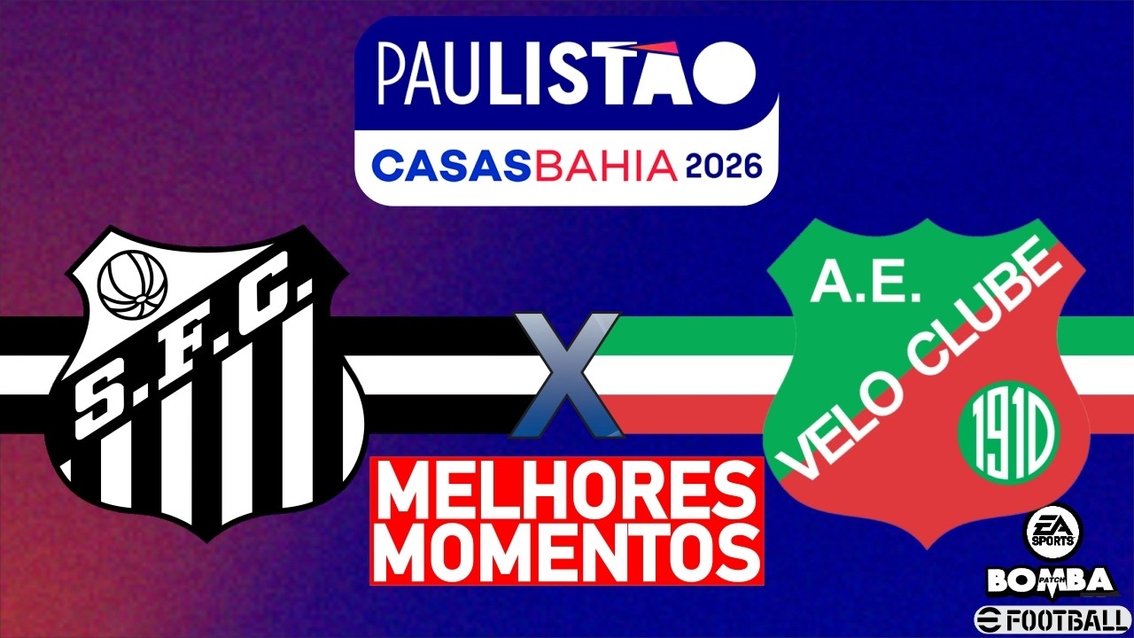 Santos x Velo Clube MELHORES MOMENTOS 15/02/2026 | Paulist&atilde;o 2026