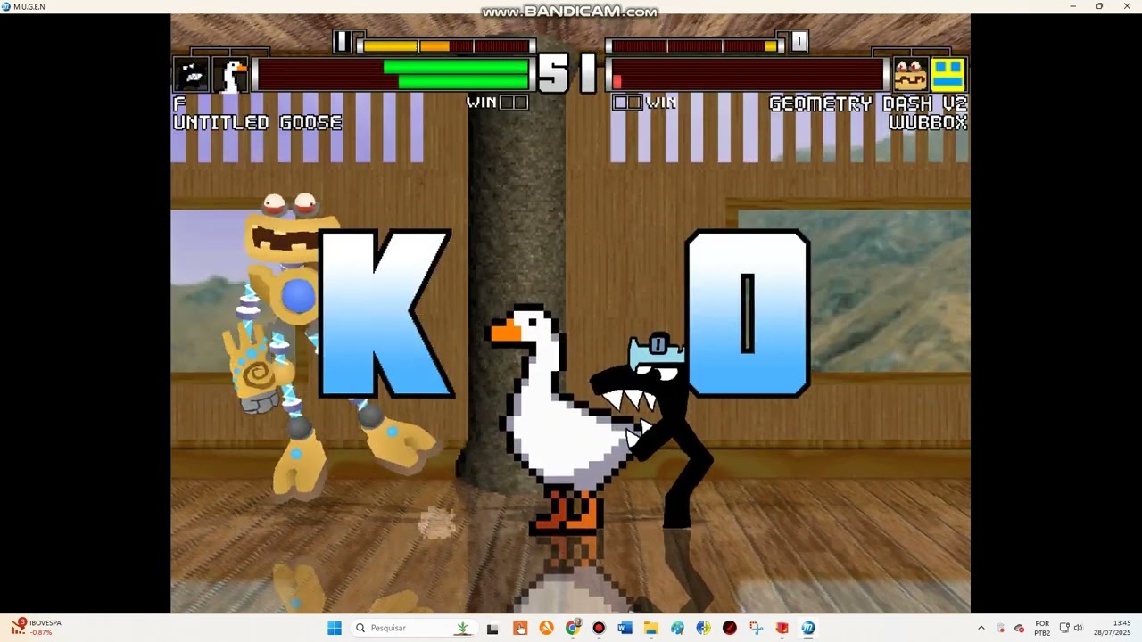 Heitor's Mugen: Alphabet Lore F and Untitled Goose vs Geometry Dash and Wubbox