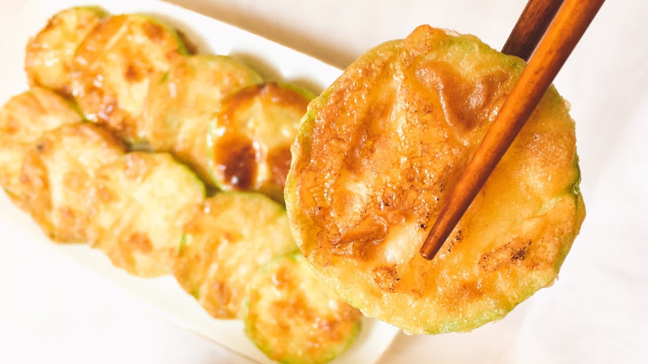 طبق جانبي كوري 🇰🇷 فطائر الكوسة المقلية 🥢 الطعم لذيذ فعلا 🤭 😋 Fried zucchini pancakes