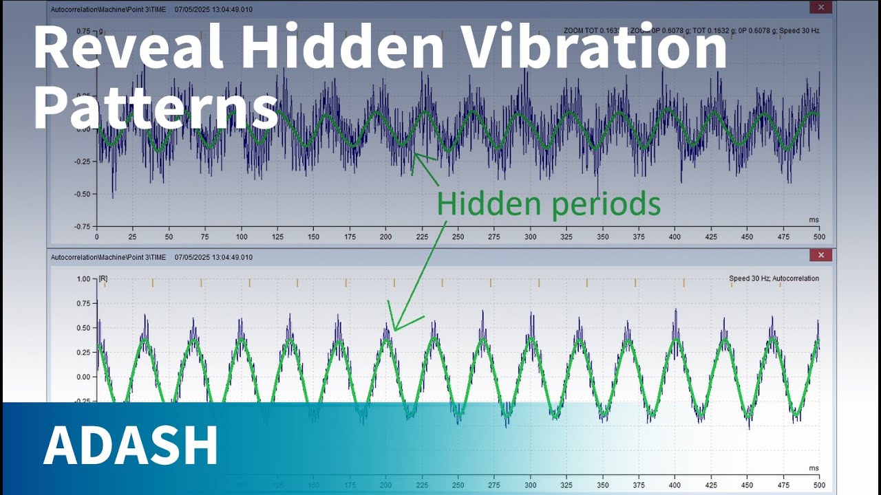 Reveal Hidden Vibration Patterns - Autocorrelation in ADASH DDS