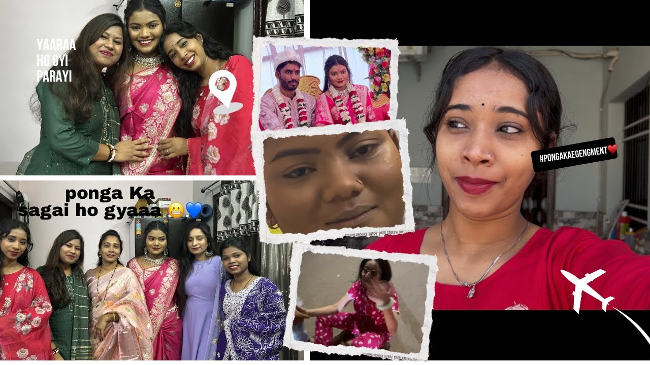 Congratulations Ponga 💙 ||| yrr fir Gir gyi 😂😂#engegmentmehndi #yaara #vlog #fullvlog #vlogindia 