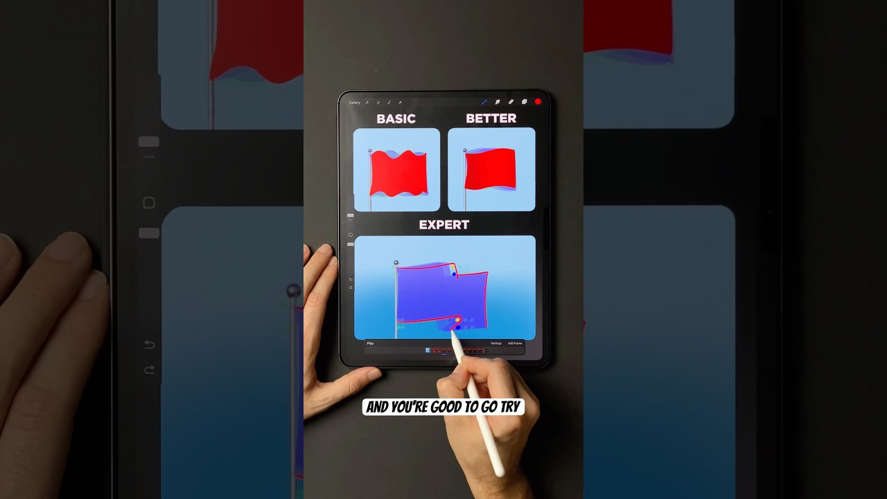3 уровня анимации 🚩 как анимировать флаг