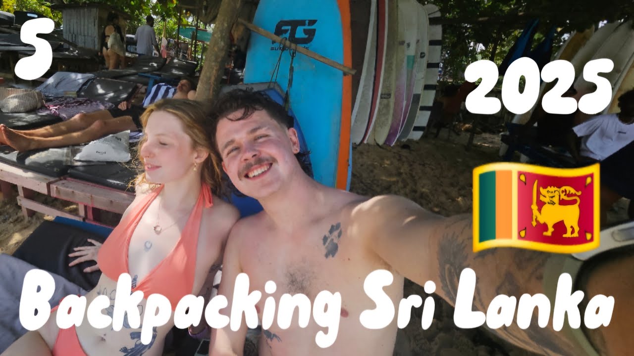 BACKPACKING SRI LANKA 🇱🇰 - Exploring BEAUTIFUL Tangalle! Surfing, Hiriketiya and Snorkeling!