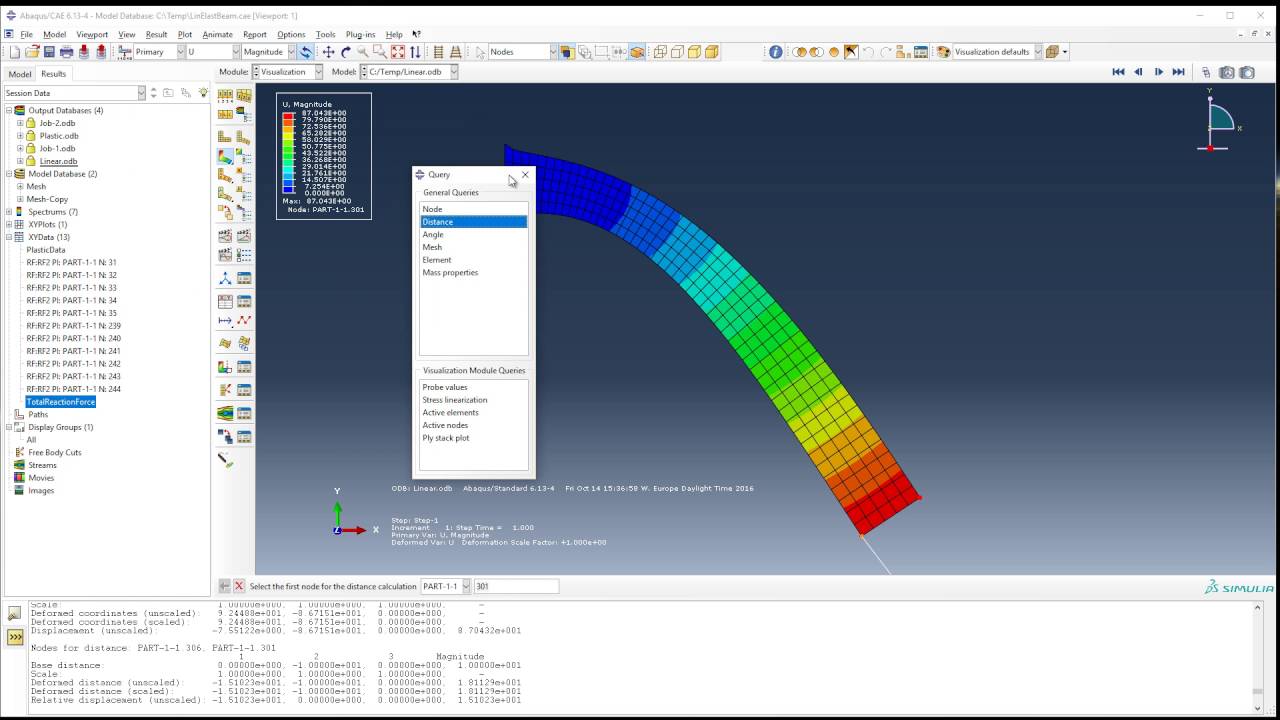 Abaqus - Non-linear geometry