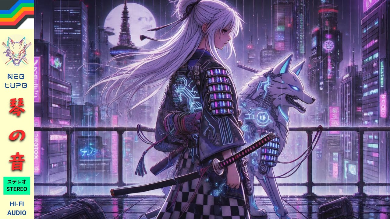Cyberpunk Kioto 3026 Samurai vibes | Koto & Synthwave [Coding & Focus]