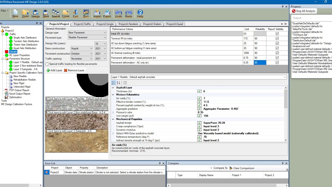 Pavement Design (Lec 61) - Designing Flexible Pavement by AASHTOWare or MEPDG software
