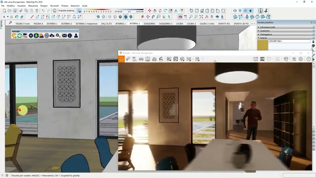 2-Interfaccia di Enscape (Corso Enscape Base per SketchUp)
