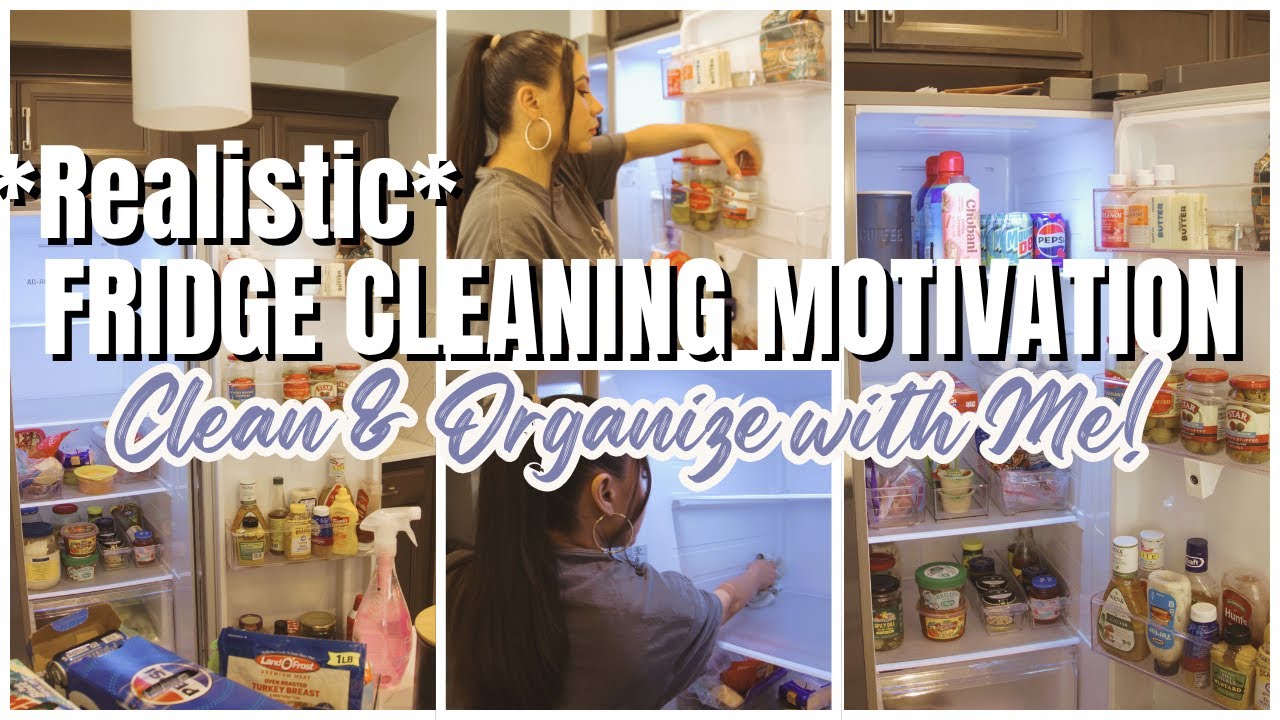 🧽FRIDGE CLEANING MOTIVATION | REALISTIC CLEANING & ORGANIZATION