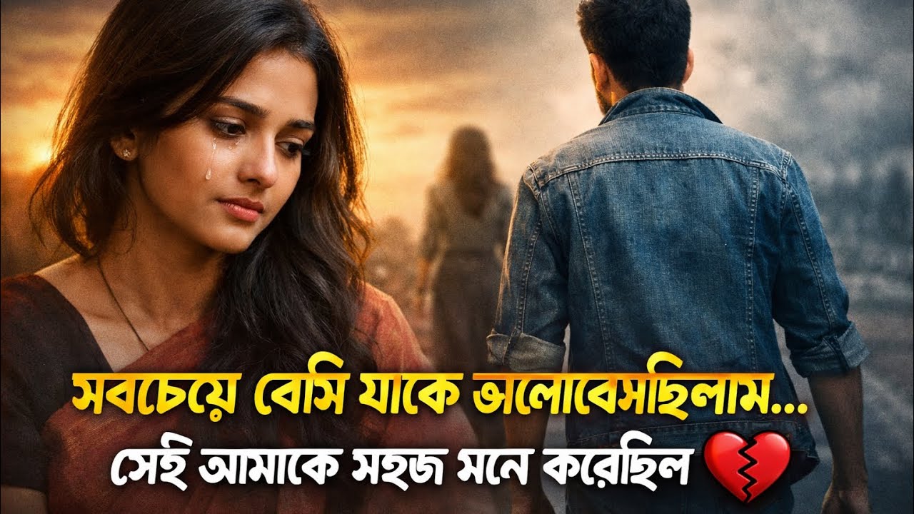 যাকে সব চাইতে বেশি ভালোবেসেছিলাম, সেই মানুষটাই আমাকে সহজ মনে করেছিল 💔 | Emotional Story 