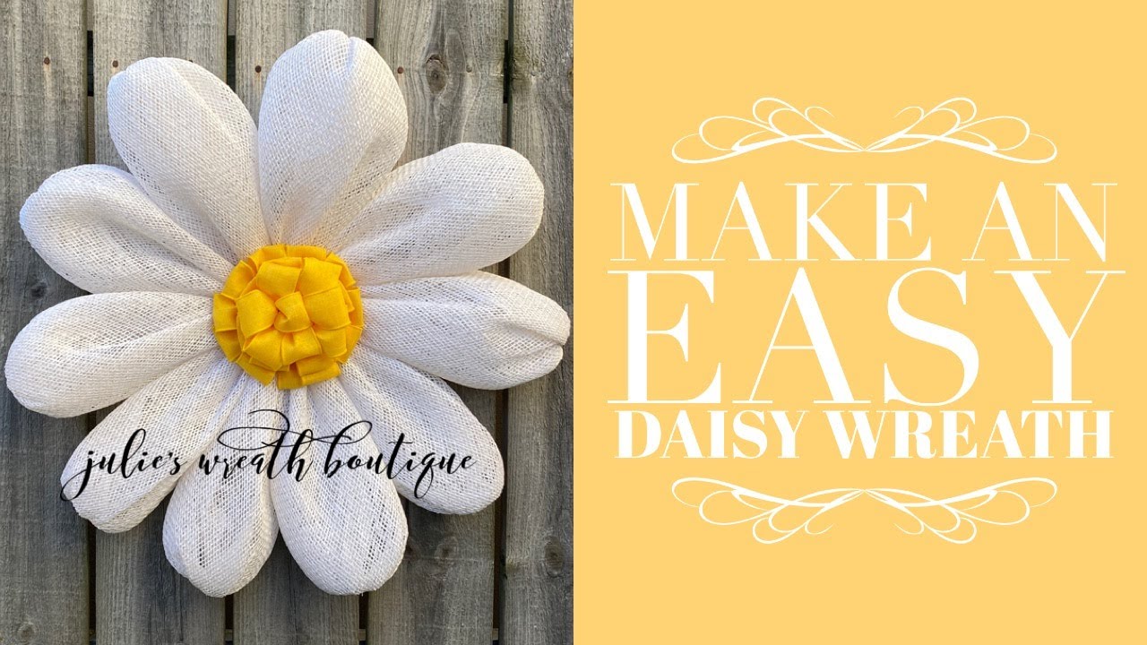 How to Make an Easy Flower Wreath / Learn How To Make This Spring Wreath / DIY Wreath