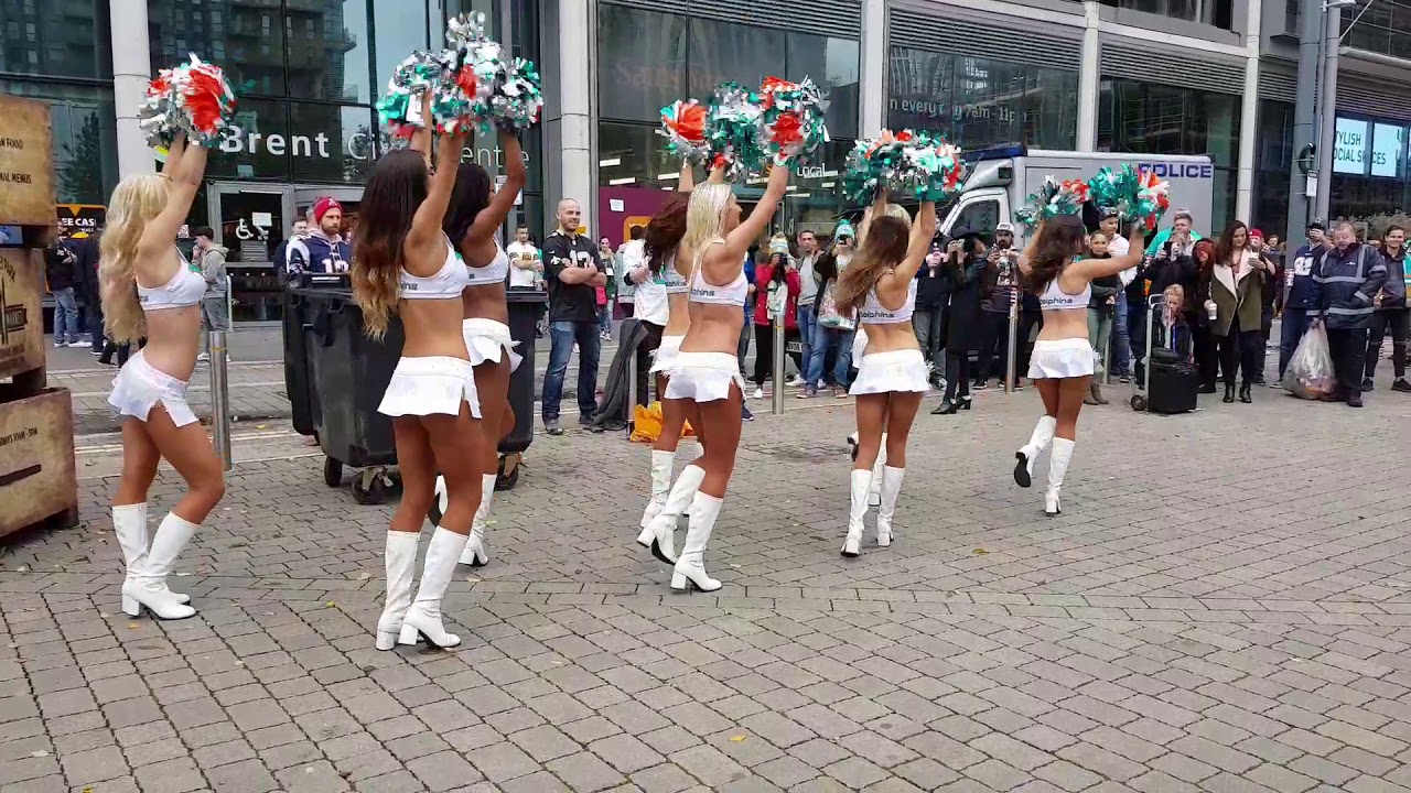 Miami Dolphins Cheerleaders Wembley London vs New Orleans Saints