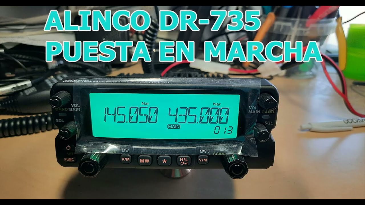 67.Alinco DR 735 puesta en marcha