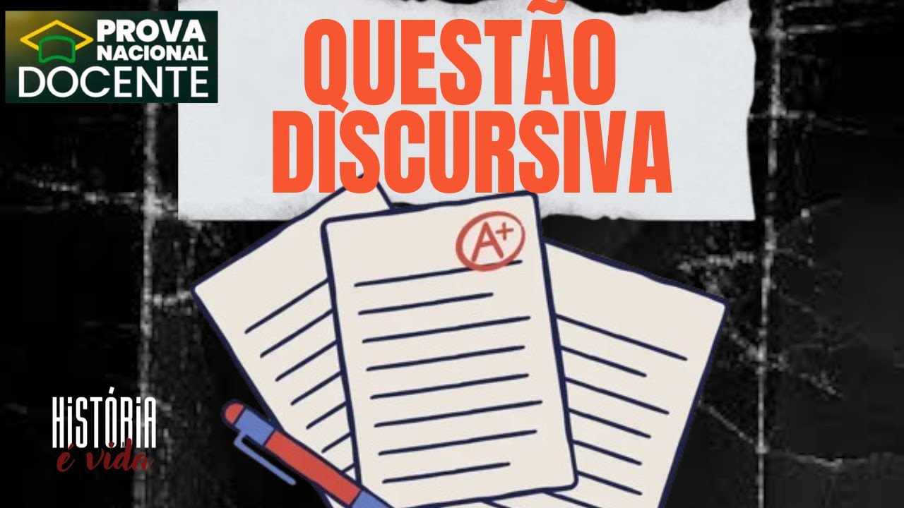 REDAÇÃO - QUESTÃO DISCURSIVA (PND) | Conhecimentos Gerais | Prova Nacional Docente (PND)