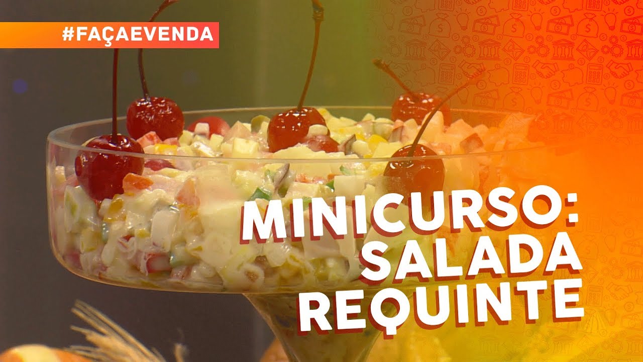 Minicurso de saladas para festas: salada requinte