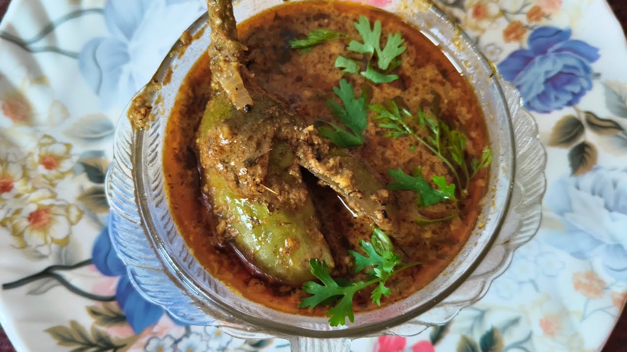 साताऱ्याच्या पद्धतीने कोणालाही आवडेल अशी चमचमीत वाग्याची भाजी #cooking #brinjal #recipe 