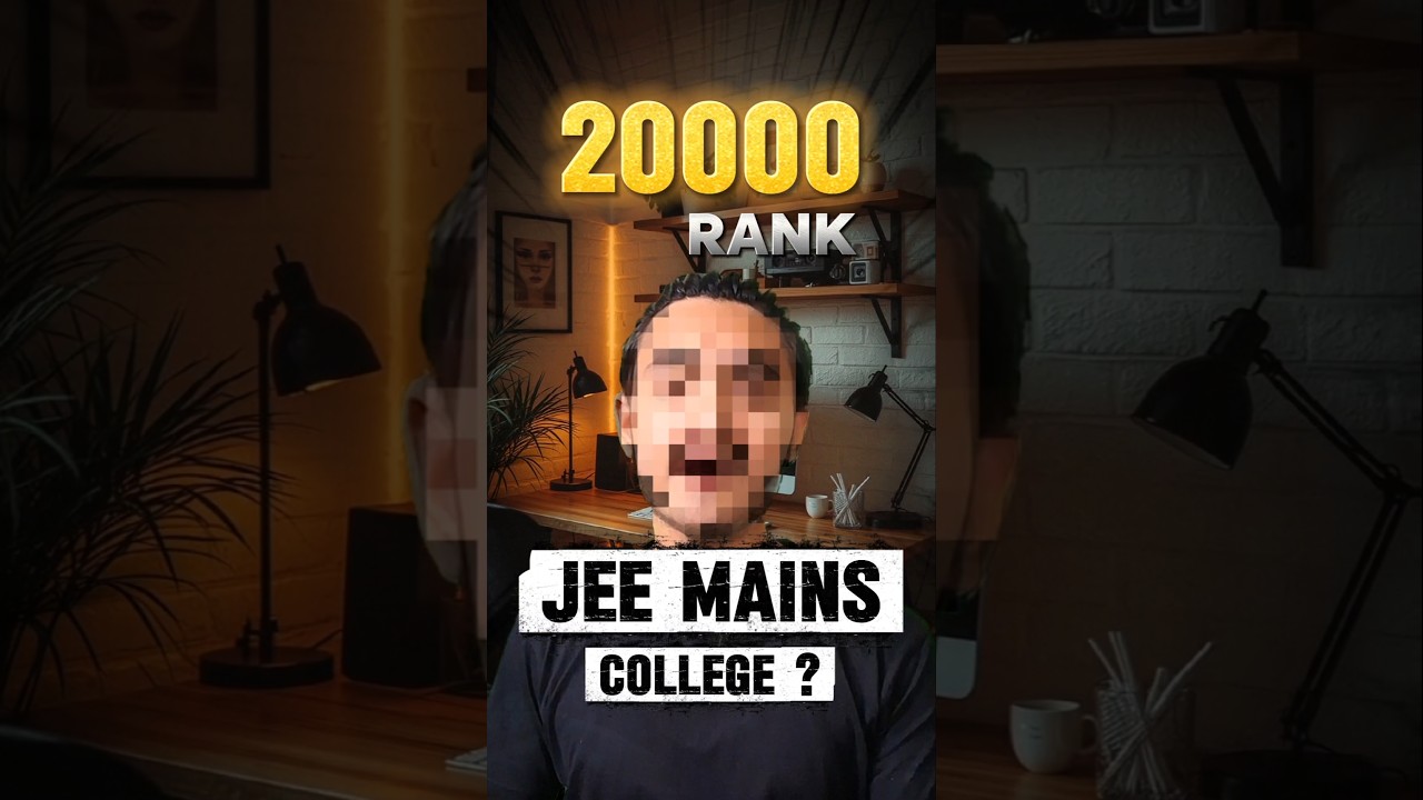 20000 Rank in JEE 2026 😳 Can You Get CSE ⁉️