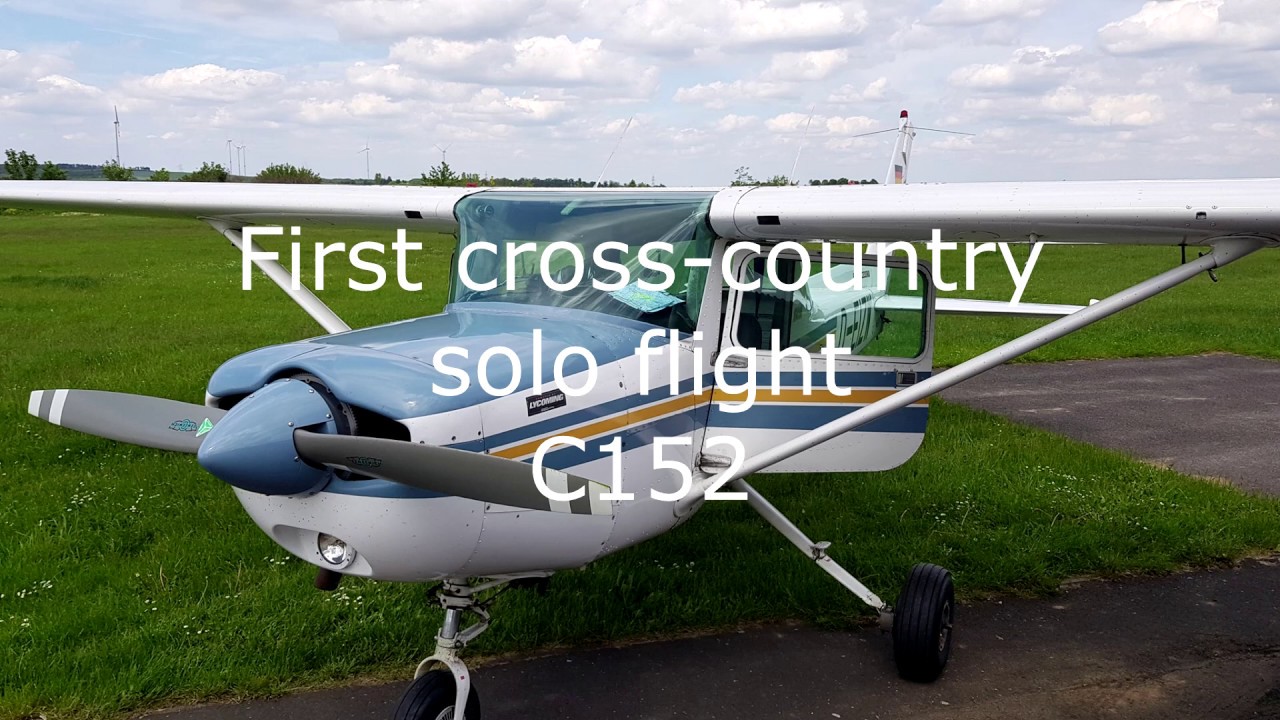 My first cross-country solo flight, on a Cessna F 152