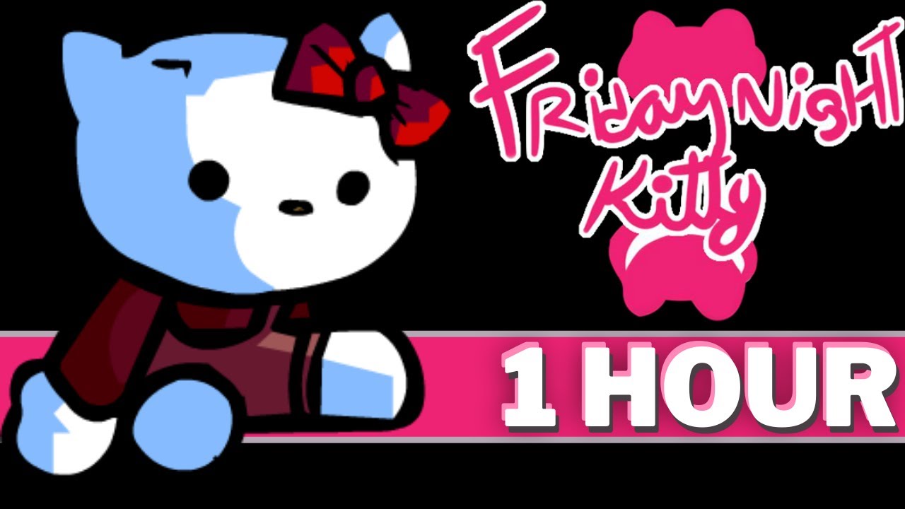 THE DARK DESIRE - FNF 1 HOUR Songs (FNF Mod Music OST VS Hell On Kitty Hello Kitty Horror Song)