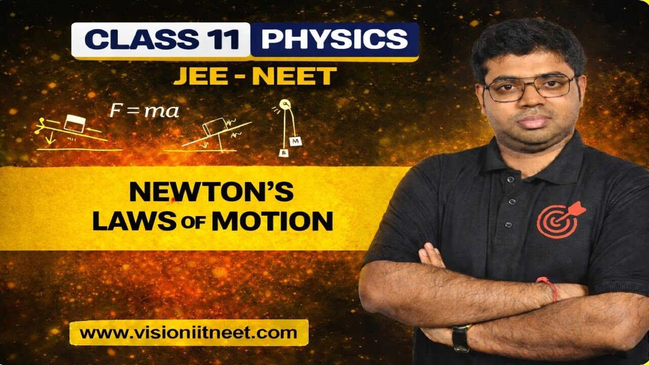 Newton's Laws of Motion Part-1 | Complete Concept + Numerical | JEE • NEET • CET Physics | Subbu Sir