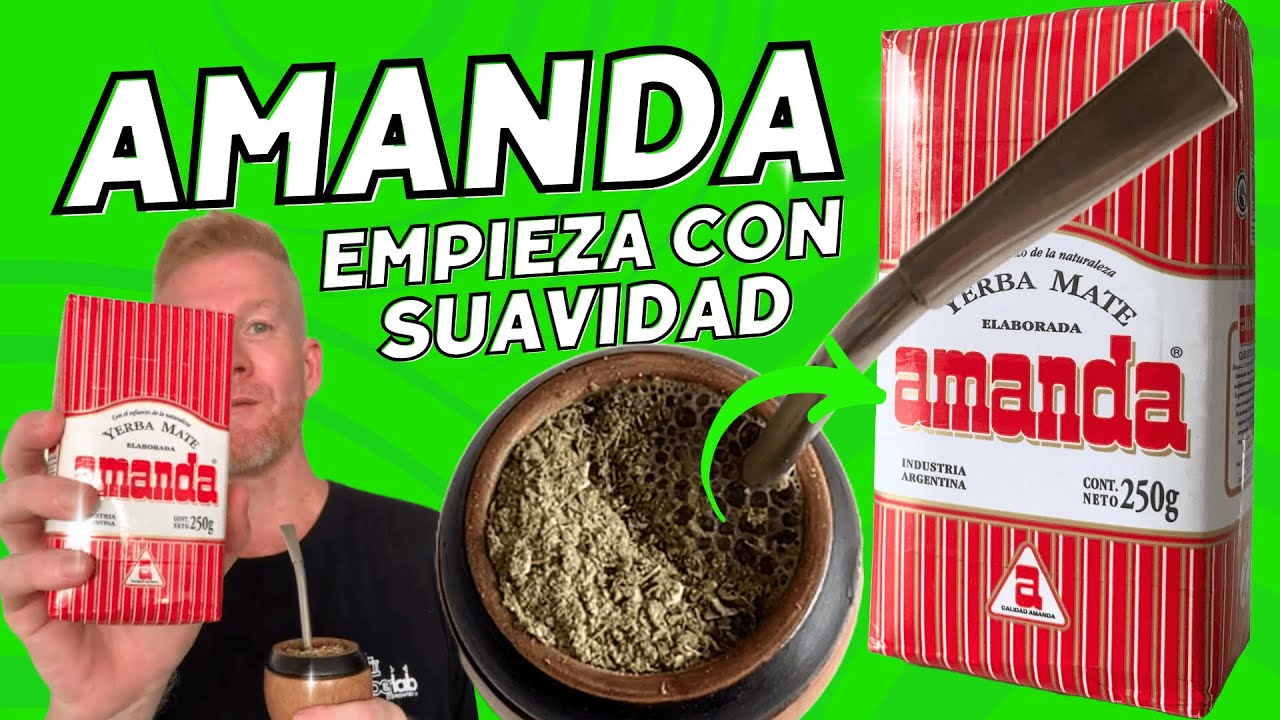 Yerba Mate AMANDA de envase compacto #mate #mates #yerbamate