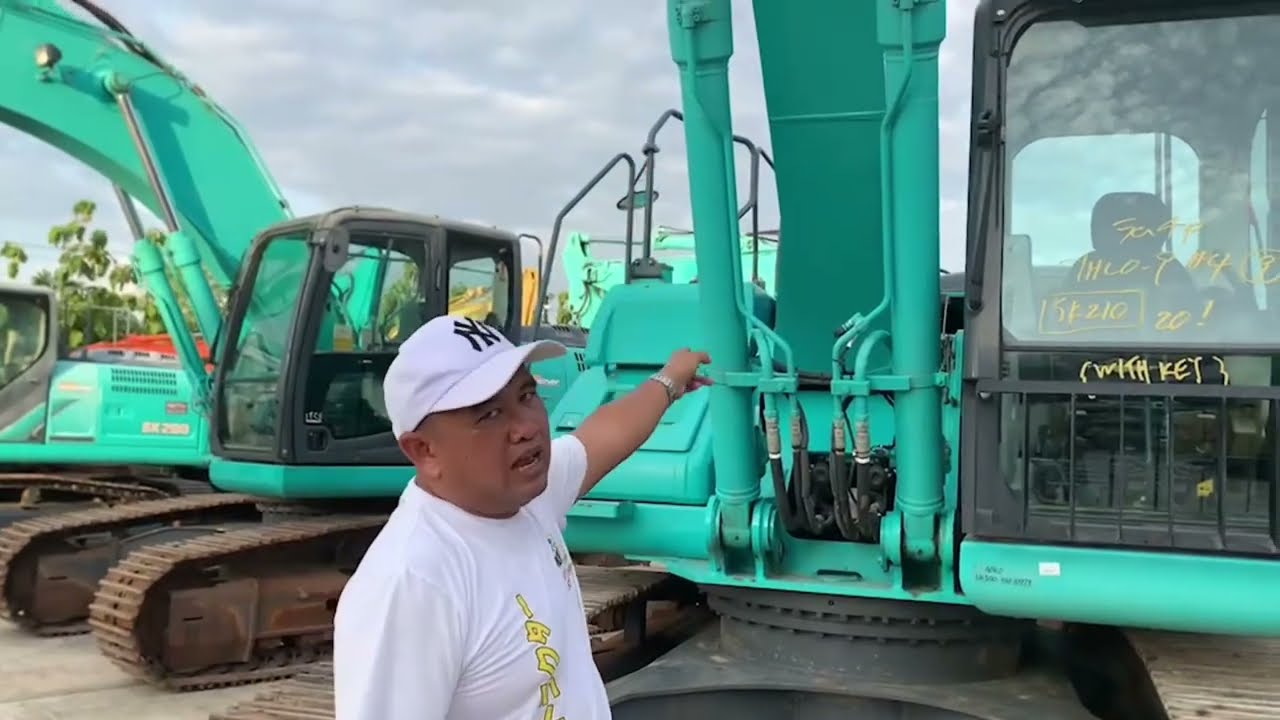 รีวิวแบคโฮKOBELCO sk210-9แบบละเอียด ลองความเร็วแบบสายฟ้า #บางนาแทรคเตอร์  #excavator_truck