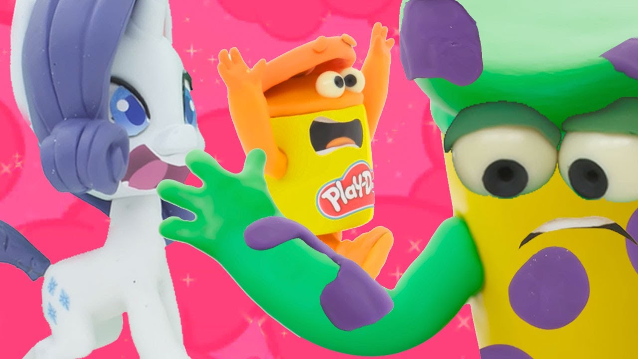 My Little Pony | The Potion Goes Wrong! Giant Approaching | Funny Stop Motion Animation @PlayDohOfficial