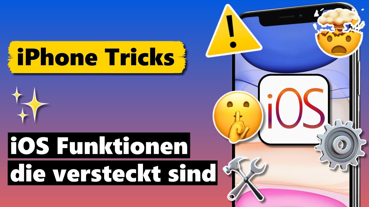 iOS FUNKTIONEN die zu VERSTECKT sind um sie selbst zu finden 🤫