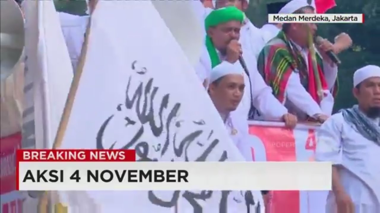 Teriakan Takbir! Iring-Iringan Rizieq Shihab & Para Ulama Bakar Semangat Demonstran