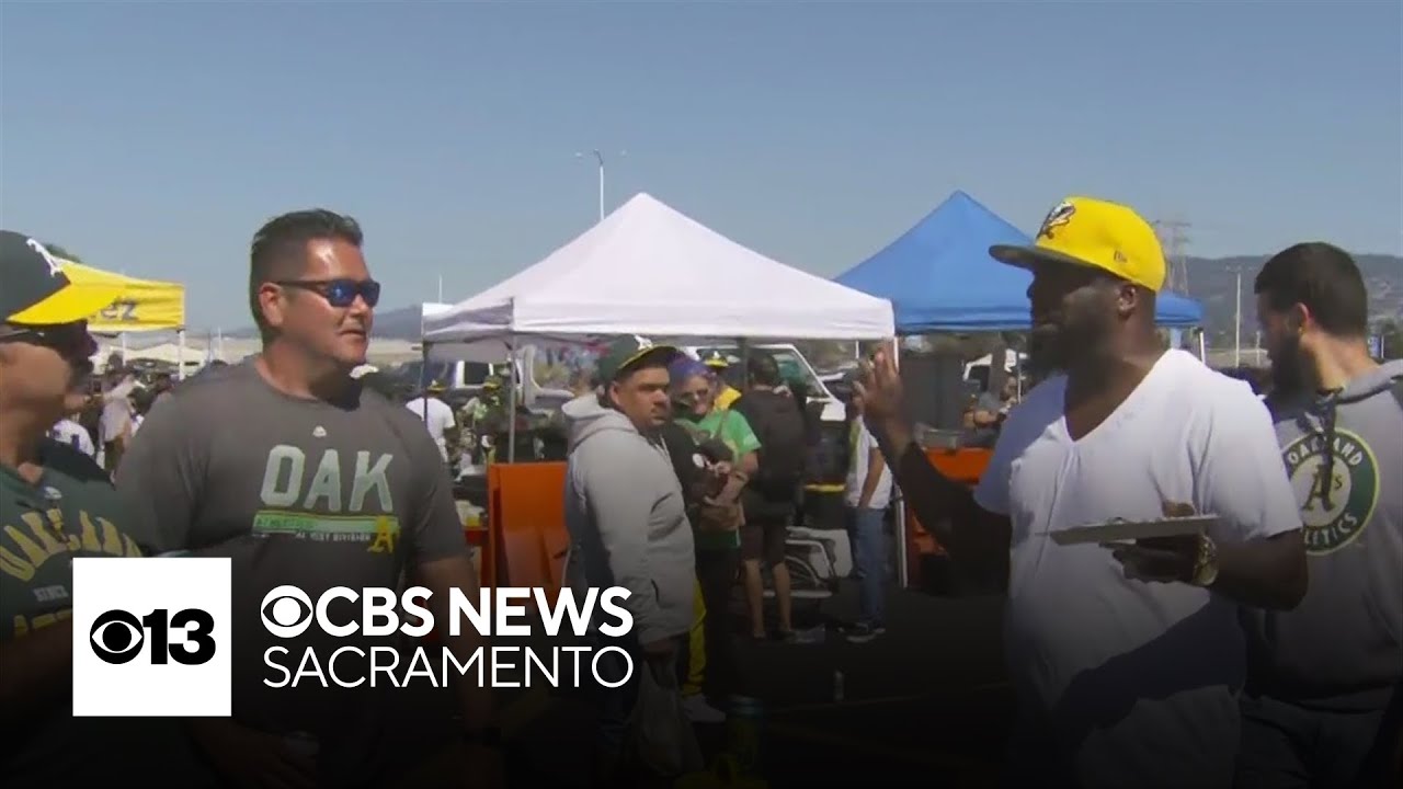 Fans turn out for final A's game in Oakland