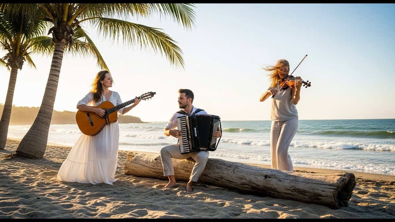 Guitar Tây Ban Nha Và Sáo Mềm Mại – Giai Điệu Bossa Nova Dịu Nhẹ Trong Đêm Cafe Hè