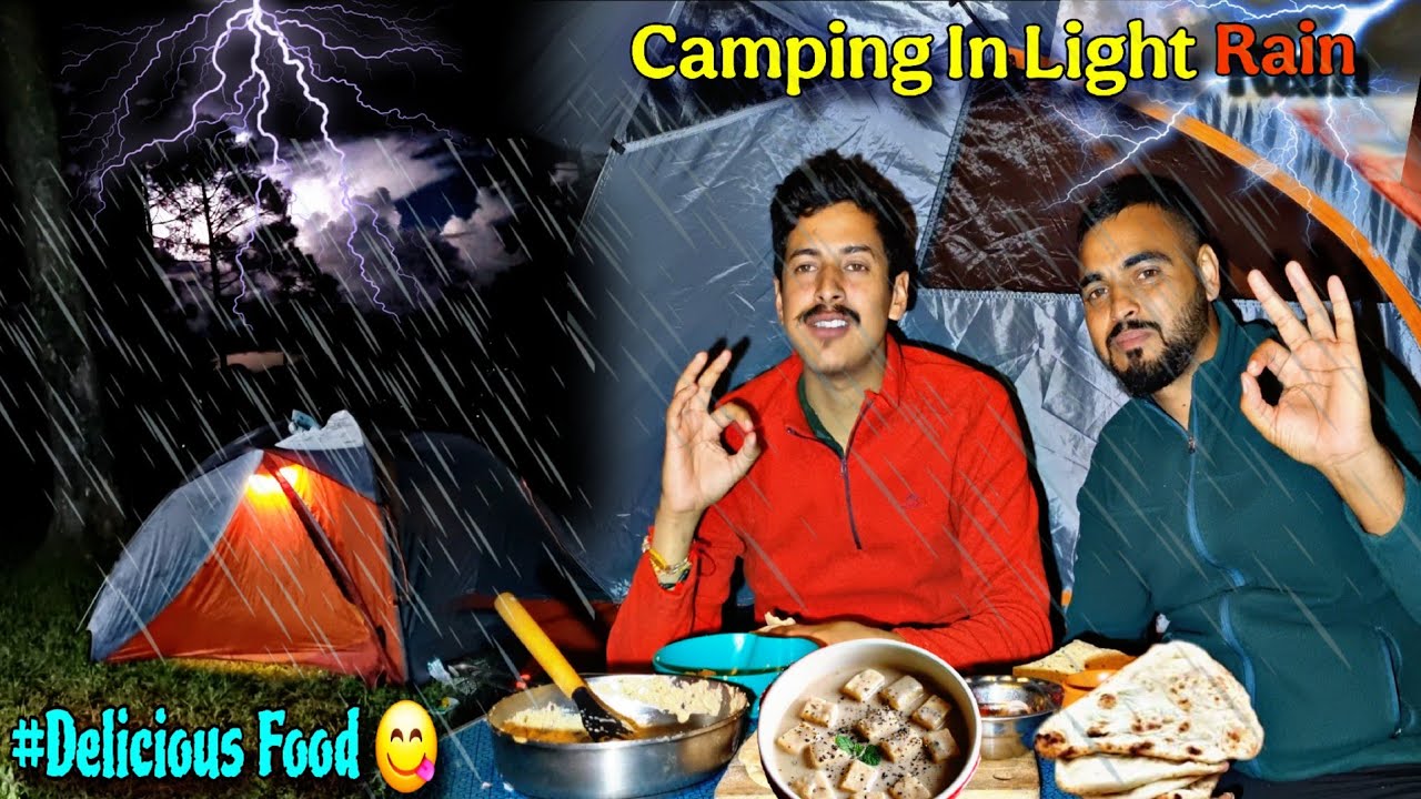 🌨Drizzling Rain Camping In Top Of The Mountains With Friends | Rain Camping | Annu Camping