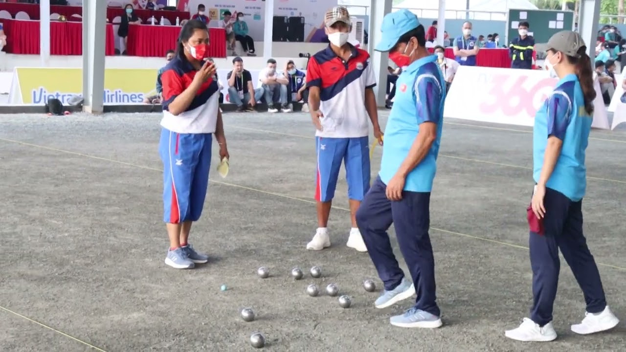 31st SEA Games Vienam 2021 Petanque Mixed Double Final (CAM Vs VIE = 13-4)